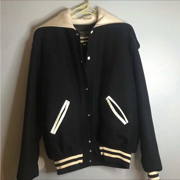 Veste Varsity Letterman Vintage Burean Holloway - Taille 38 L - Jaune